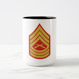 USMC Gunnery Sergeant Rang Militär Kaffeetasse