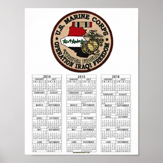 USMC IRAQ VETERAN POSTER (Vorne)