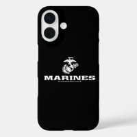 USMC Logo gestapelt - weiß