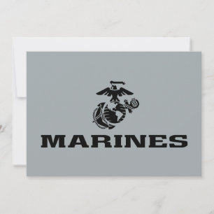 USMC-Logo mit schwarzen Logos