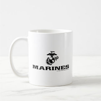 USMC-Logo mit schwarzen Logos Kaffeetasse