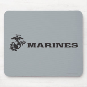 USMC-Logo mit schwarzen Logos Mousepad