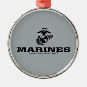 USMC-Logo mit schwarzen Logos Ornament Aus Metall