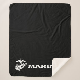 USMC-Logo - Weiß Sherpadecke