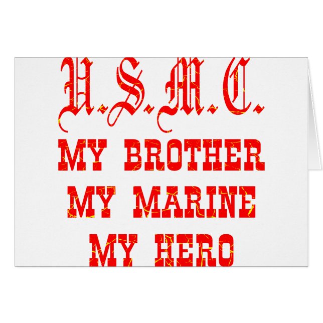 USMC Mon frère Ma Marine Mon héros (Devant horizontal)
