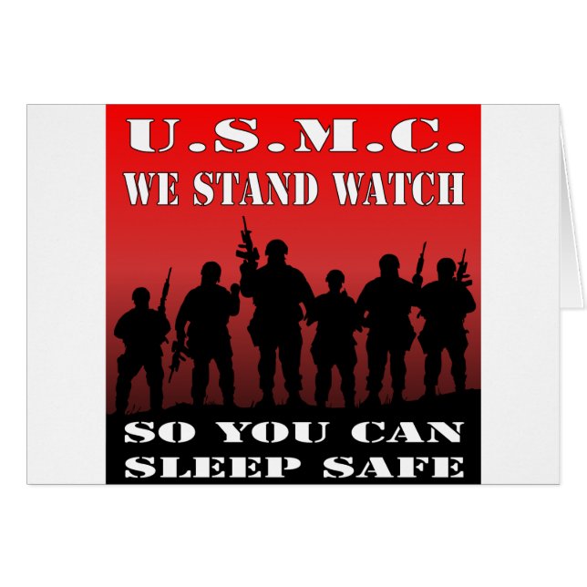 USMC Nous Nous Tenons À Veiller Pour Vous Pouvoir  (Devant horizontal)