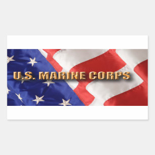 Usmc-Rechteck-Aufkleber Rechteckiger Aufkleber
