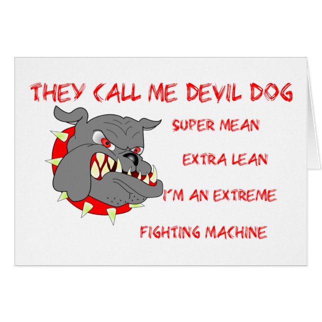 USMC rufen sie mich Teufel-Hund an (Vorderseite (Horizontal))