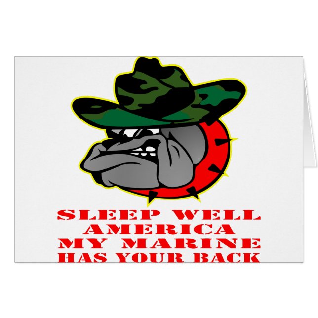 USMC Schlafen gut Amerika Meine Marine ist zurück (Vorderseite (Horizontal))