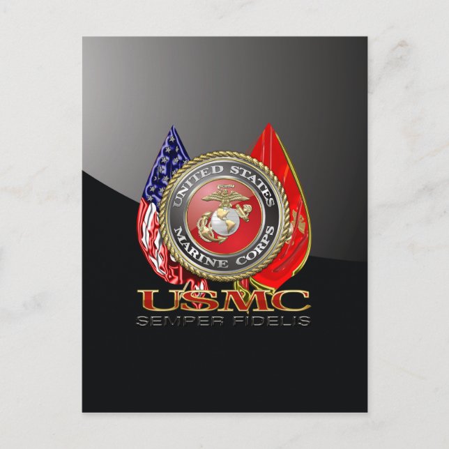 USMC Semper Fi [Special Edition] [3D] Postkarte (Vorderseite)