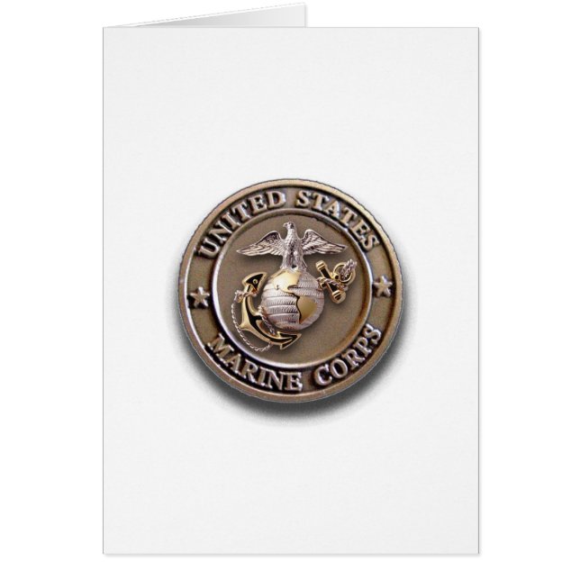 USMC Siegel Individualisierbare Karte für jeden An (Vorne)