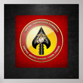 USMC Spezialeinsatzkommando (MARSOC) [3D] Poster