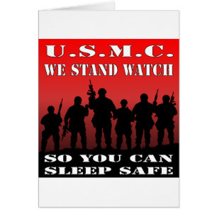 USMC stehen wir Uhr, also können Sie schlafen Saf