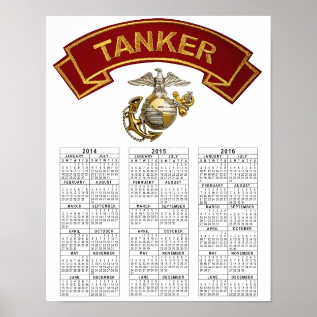 USMC TANKER POSTER (Vorne)