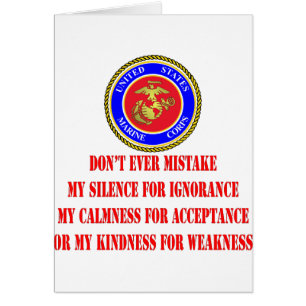 USMC verbiete mir nicht einmal meine Güte für Schw