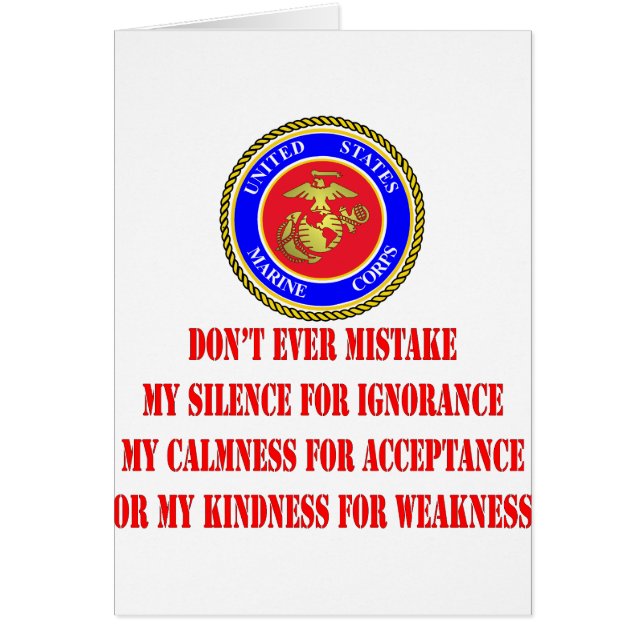 USMC verbiete mir nicht einmal meine Güte für Schw (Vorne)