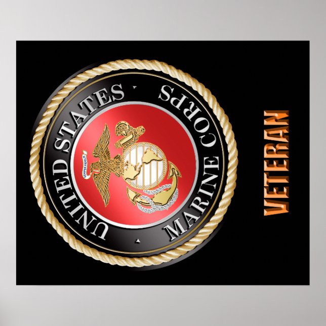 USMC Veteran Poster (Vorne)
