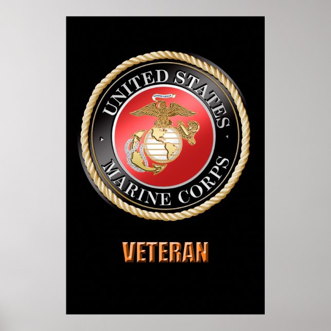 USMC Veteran Poster (Vorne)