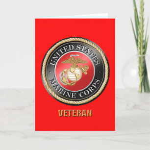 Usmc-Veteranen-Gruß-Karte Karte