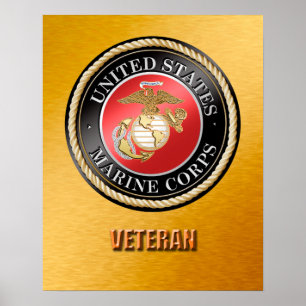 Usmc-Veteranen-Plakat Poster