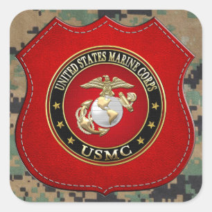 USMCEGA [Sonderausgabe] [3D] Quadratischer Aufkleber