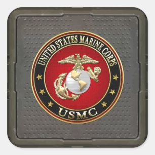 USMCEGA [Sonderausgabe] [3D] Quadratischer Aufkleber