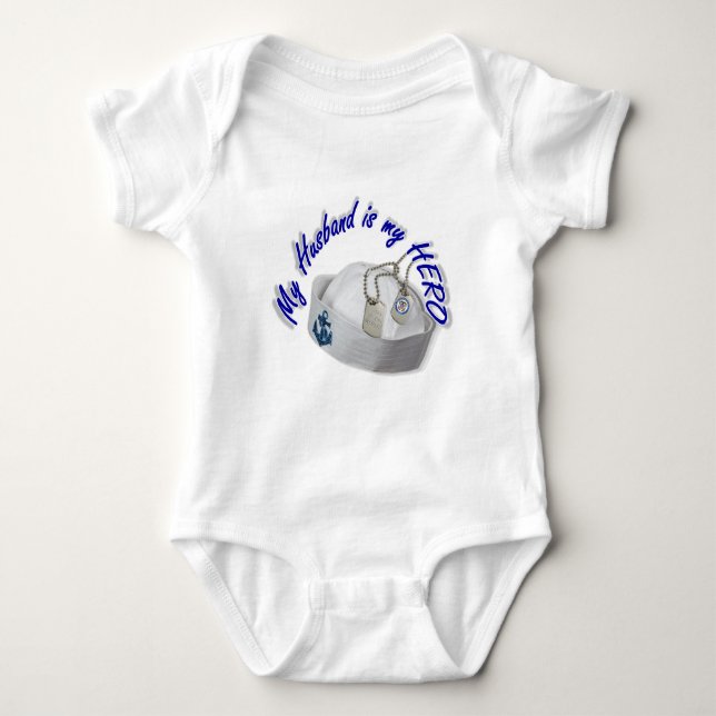 "USNAVYFANMERCH", "Ehemann/Held T-Shirt (Vorderseite)