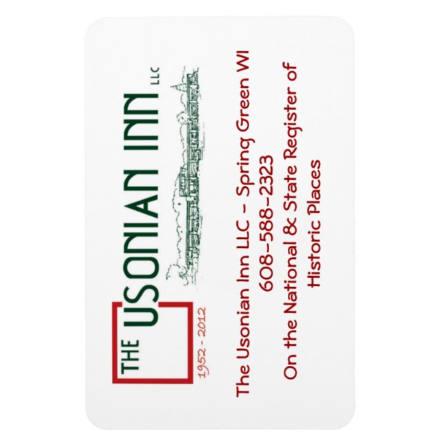 Usonian en magnets flexibles personnalisés (Vertical)