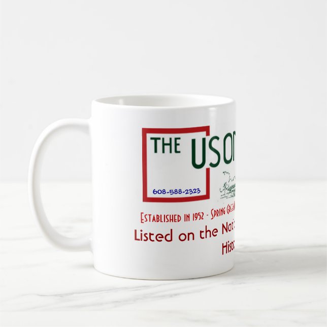 Usonian Gasthauslogo-Klassiker-Tasse Kaffeetasse (Links)
