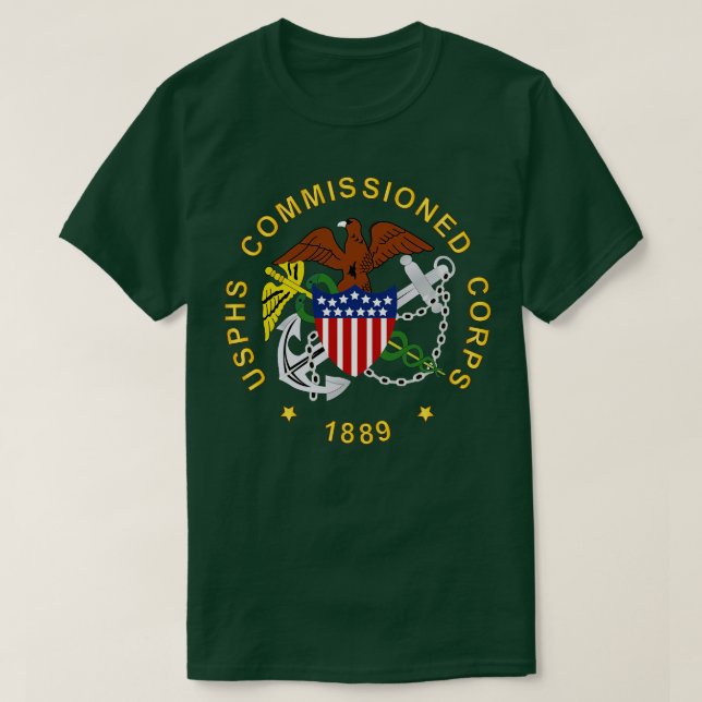USPHS in Auftrag gegeben Corps wo BackGrd T-Shirt (Design vorne)