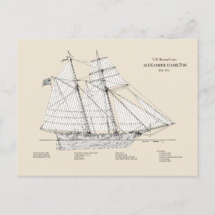 USRC Alexander Hamilton - SBD Postkarte