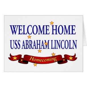 USS Abraham Lincoln à la maison bienvenu