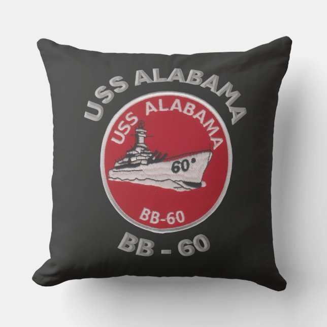 USS Alabama (BB-60) Kissen (Vorderseite)