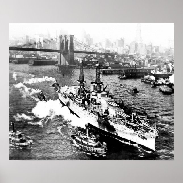 USS Arizona in New York Poster (Vorne)