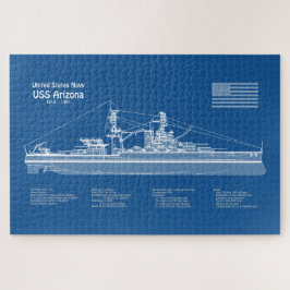 USS Arizona - Pläne für Schiffskonzepte ABD