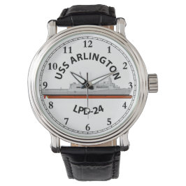 USS ARLINGTON, LPD-24, SAN ANTONIO WATCH ARMBANDUHR