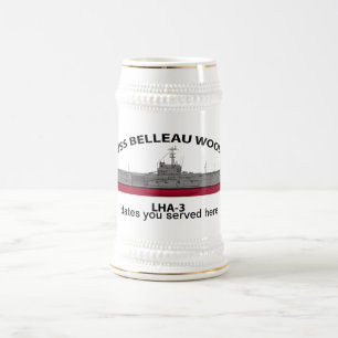 USS Belleau Wood, LHA-3, kundenspezifische Termine Bierglas