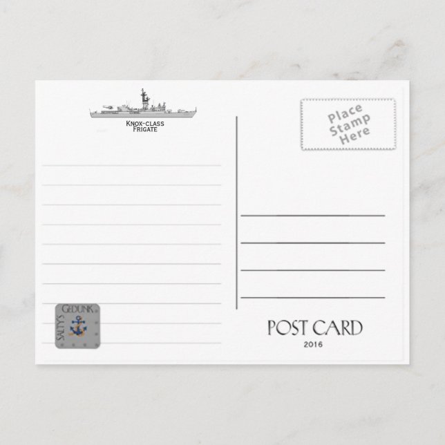 USS BOWEN DE-1079 /FF-1079 CARTE POSTALE FRIGATE (Dos)