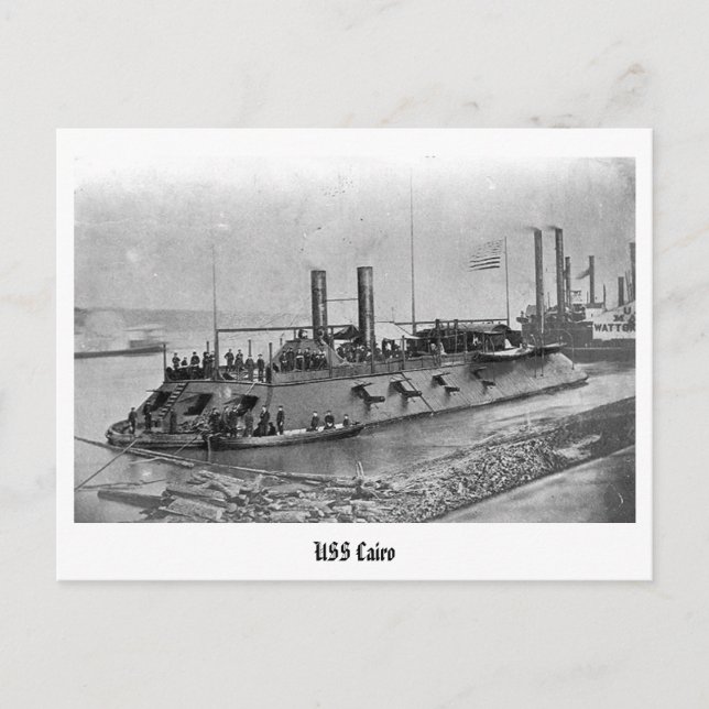 USS Cairo Postkarte (Vorderseite)