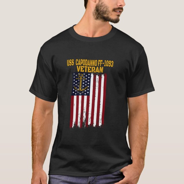 USS CapoDanno FF 1093 Frigate Veterans Day Veteran T-Shirt (Vorderseite)