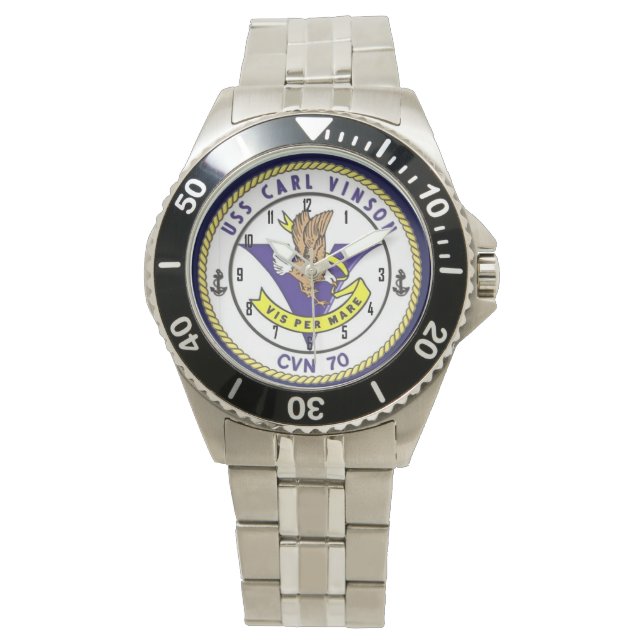 USS CARL VINSON ARMBANDUHR (Vorderseite)