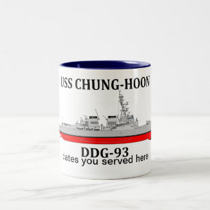 USS Chung-Hoon, DDG-93, Termine, die an die Anford Zweifarbige Tasse