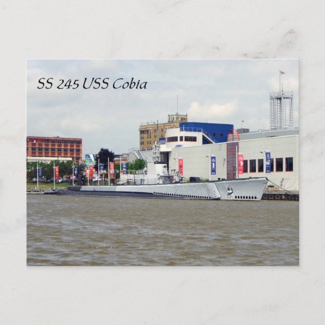 USS Cobia SS245 Post Card Postkarte (Vorderseite)