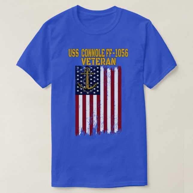 USS Connole FF1056 Frigate Veterans Day Fathers Da T-Shirt (Design vorne)