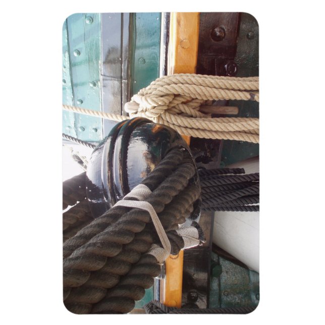 USS Constitution Nautique Flexible Photo Magnet (Vertical)