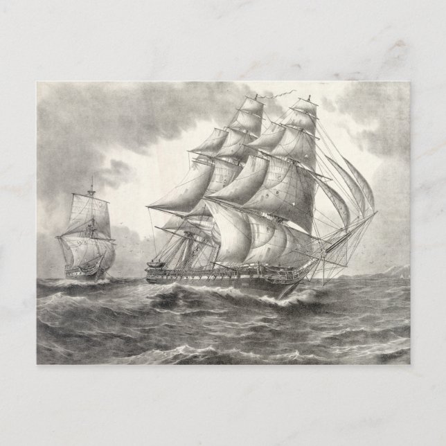 USS Constitution Postkarte (Vorderseite)
