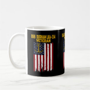 USS Durham LKA-114 Amphibious Cargo Ship Veterans Kaffeetasse