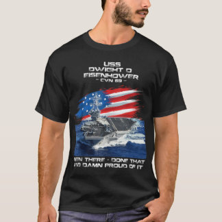 USS Dwight D Eisenhower CVN 69 Flugzeugträger Ve T-Shirt