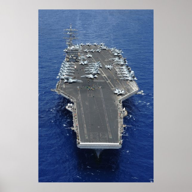 USS Dwight D. Eisenhower (CVN 69) Poster (Vorne)