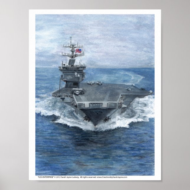 USS ENTERPRISE Art Print Poster (Vorne)
